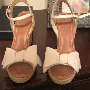 Kate Spade Bow Wedges Espadrilles